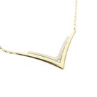 Image 4 of Gold necklace with a fixed pendant and diamond; 0.04 ct | 45.5 cm