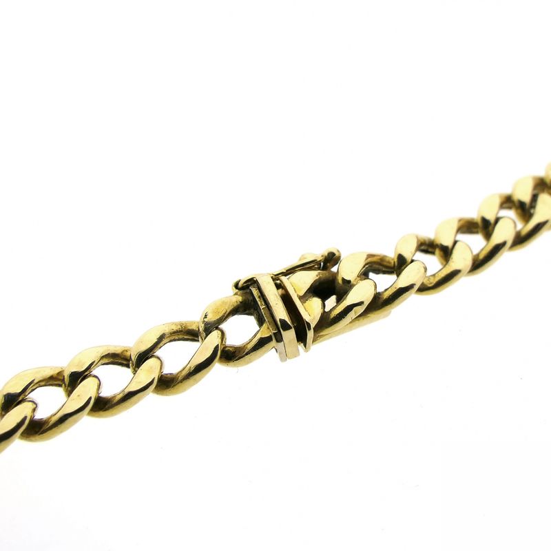 Image 6 of Sturdy gold gourmet link chain | 53.5 cm