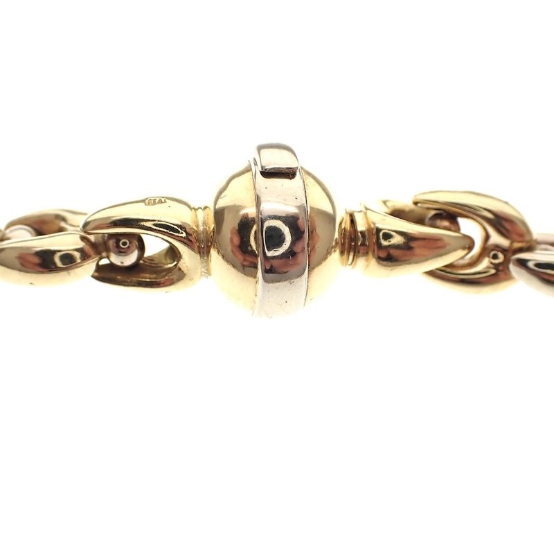 Image 6 of 18K Two-tone gold link necklace | 45 cm