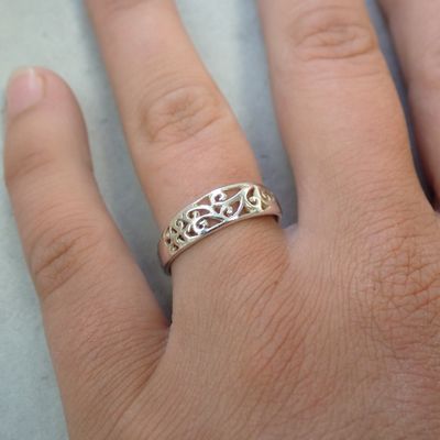 Image 2 of Silver bohemian ring