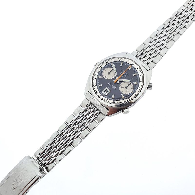 Image 7 of Heuer Carrera Chronograph; Vintage men's watch