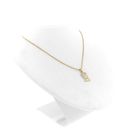 Image 5 of Gold pendant of Christ with zirconia stones