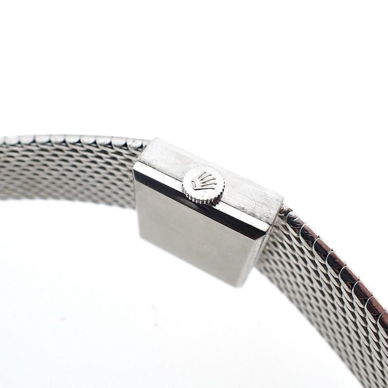 Image 6 of Rolex Precision; 18k white gold women's watch
