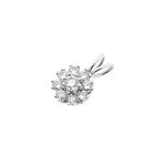 Image 8 of White gold minimalist pendant with diamond | 0.34 ct.