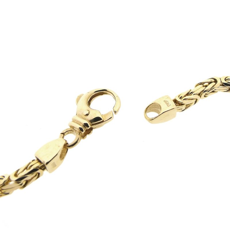 Image 7 of Solid gold square king necklace; Exclusive | 57 cm