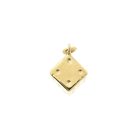 Image 1 of Gold pendant of a dice