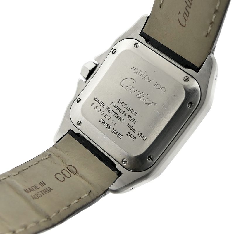 Image 12 of Cartier Santos 100 'Medium' Automatic 2878; Unisex watch