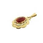 Image 5 of Gold pendant with carnelian | Vintage