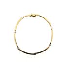 Image 3 of Two-tone gold bar link bracelet | 18.5 cm