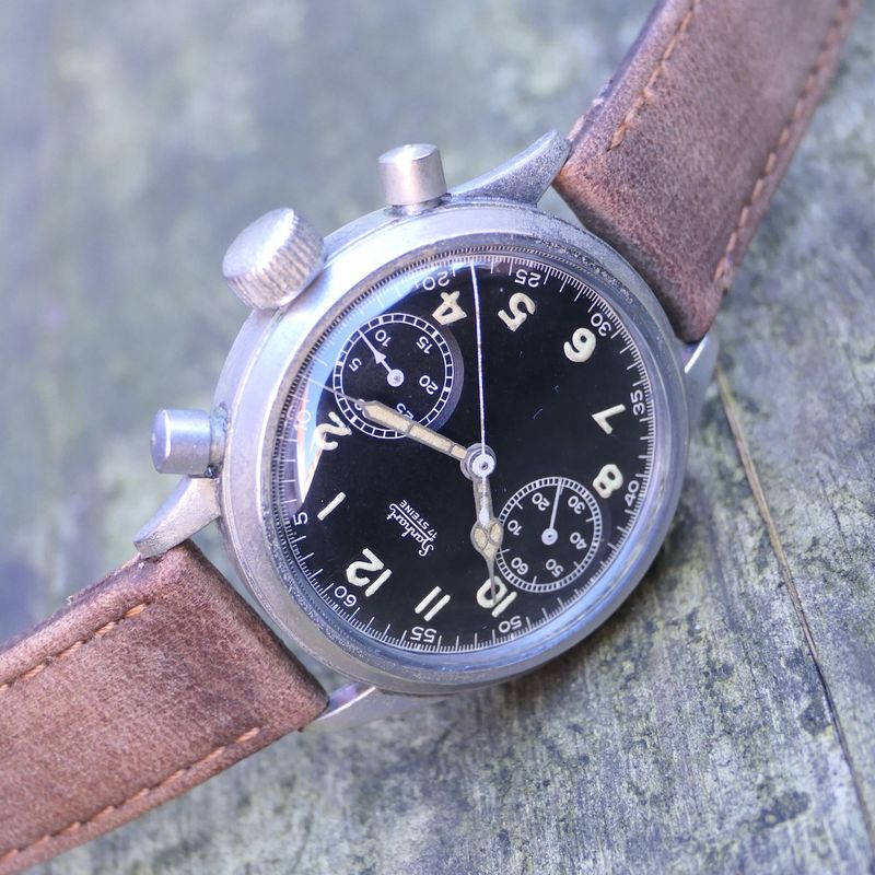 Image 18 of Hanhart Chrono Flyback; WW2 Luftwaffe Flieger Uhr