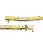 Image 5 of Two-tone gold matte link necklace