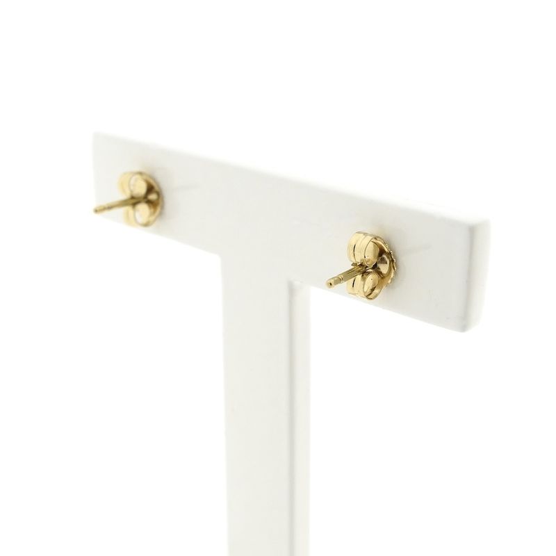 Image 5 of Antique/vintage gold flower stud earrings | Filigree technique