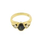 Image 3 of Gold ring with tourmaline and diamonds