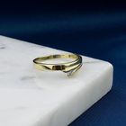 Image 2 of Gold Ring with Zirconia; 14 Carat; Size 18.25