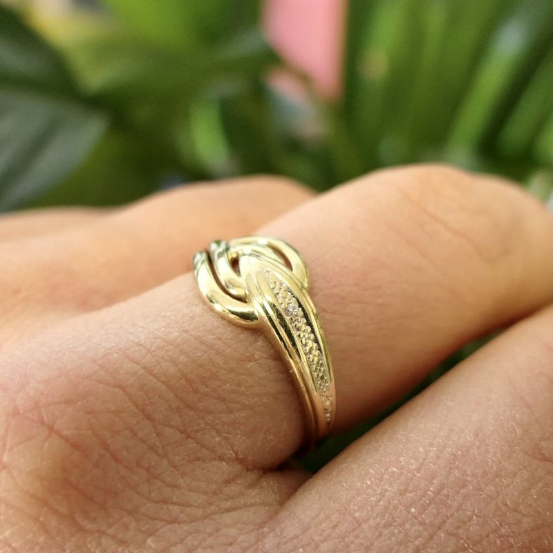 Image 7 of Gold ring with diamond | 0.005 ct.