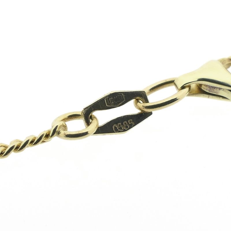 Image 4 of Gold gourmet link chain | 45 cm
