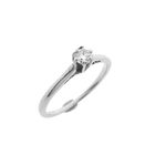 Image 1 of White gold solitaire ring with diamond | 0.25 ct.