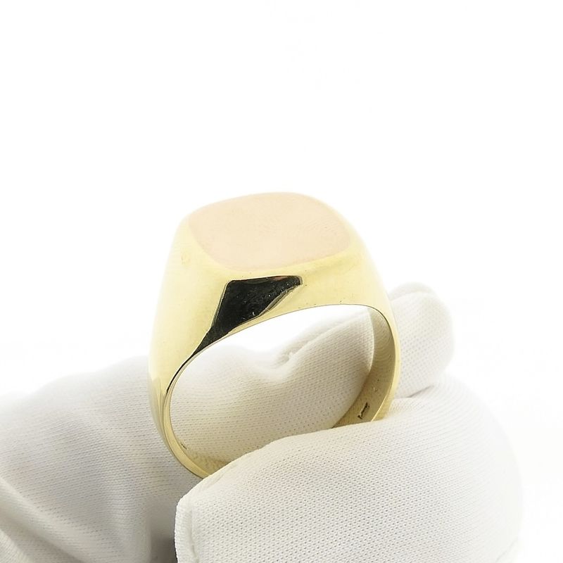 Image 7 of Two-tone gold signet ring | Men's