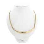 Image 1 of Gold Fantasy Link Necklace with Tricolor Pendant