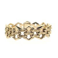 Vintage gold fantasy link bracelet