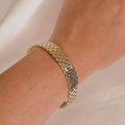 Image 4 of Vintage gold bracelet with pattern