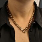 Image 2 of Gold jasseron link chain | 46 cm