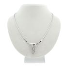 Image 1 of White gold necklace with diamond 0.035 ct.