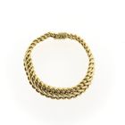 Afbeelding 4 van Gouden Franse gourmetschakel armband