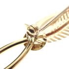 Image 2 of Gold brooch with two feathers