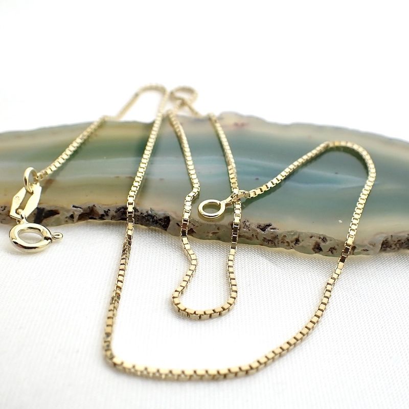 Image 2 of Golden Venetian link chain | 43 cm