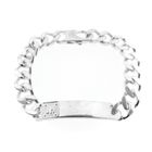 Image 1 of Silver bracelet with engraving plate