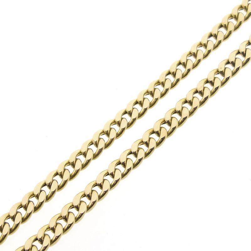 Image 7 of Gold gourmet link chain | 60.5 cm