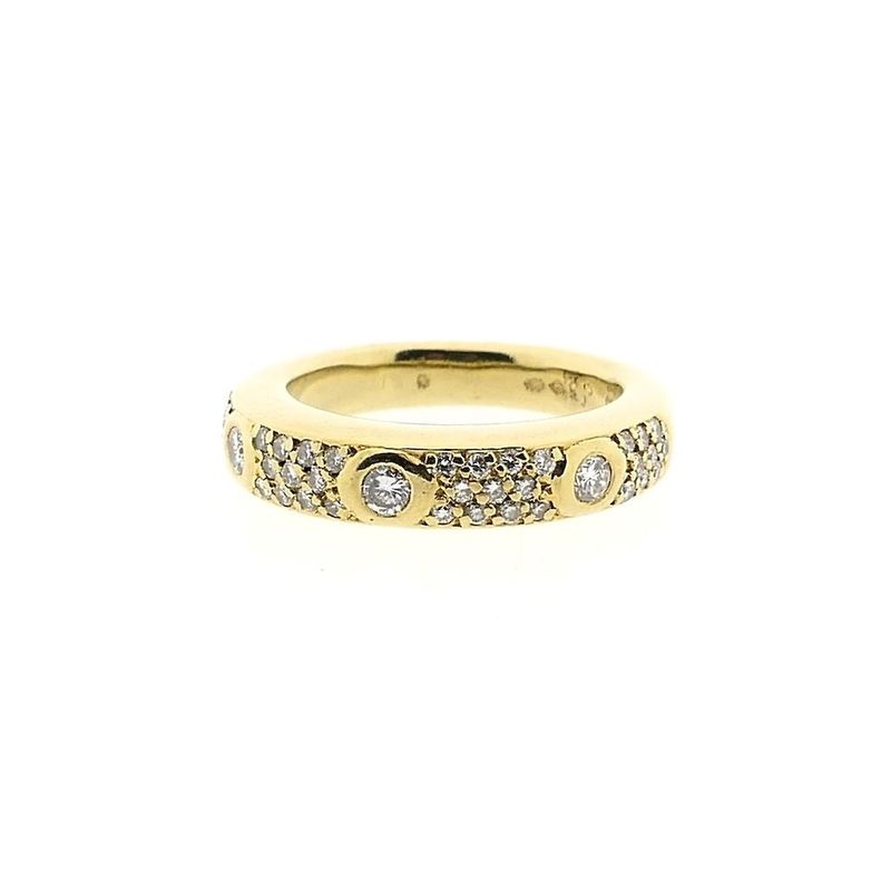 Image 3 of Gold ring with diamonds; 0.67 ct.