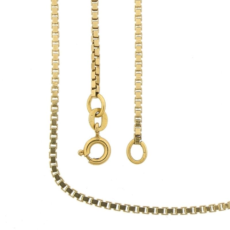 Image 1 of Golden Venetian link chain | 55 cm
