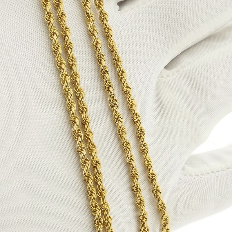 Image 7 of 22 carat gold twisted link chain