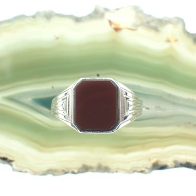 Image 2 of Signet ring set with carnelian
