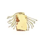 Image 2 of Golden Medusa pendant in blood coral and pearls