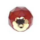 Image 5 of Gold vintage bullet pendant with carnelian