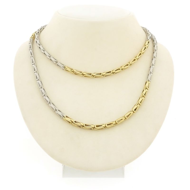 Image 1 of Two-tone gold fantasy link chain