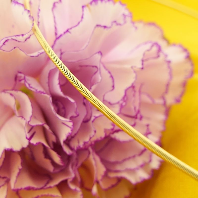 Image 2 of Gold snake chain necklace | Approx. Ø 135 mm