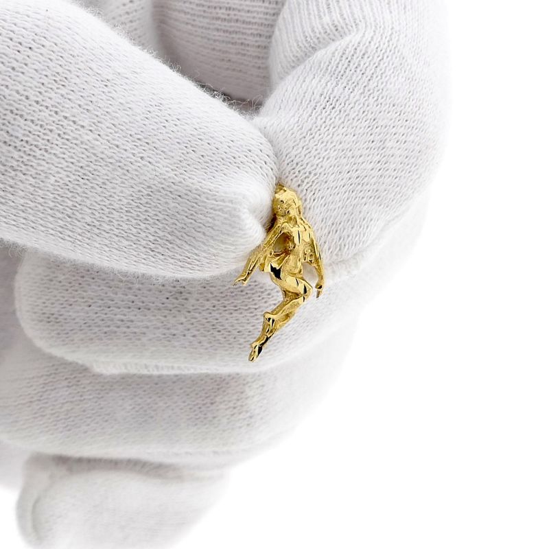 Image 9 of Golden abstract pendant of an elf