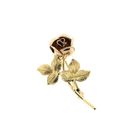 Image 7 of 8-karat bicolor brooch; Vintage/antique | Rose