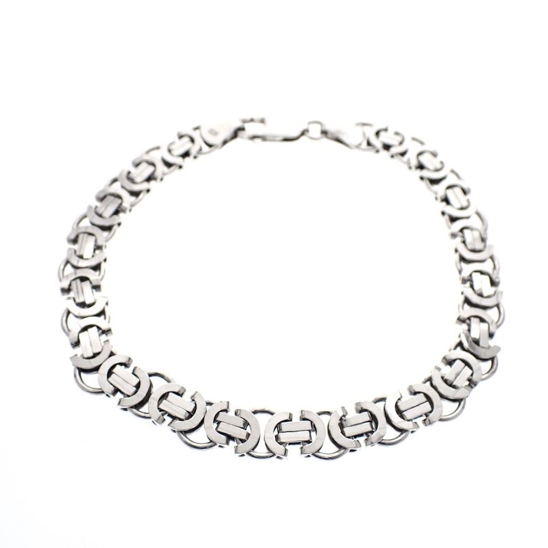 Image 1 of Silver link bracelet; Men | 22.5 cm