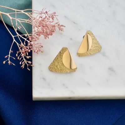 Image 2 of 18K Gold Stud Earrings | Rutigliano