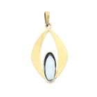Image 6 of Gold pendant with Aquamarine