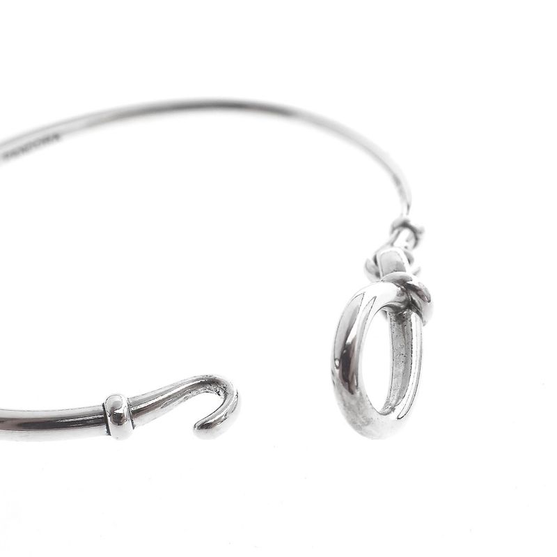 Image 5 of Pandora Infinity Knot Bangle; Silver; | Ø 64.5 mm