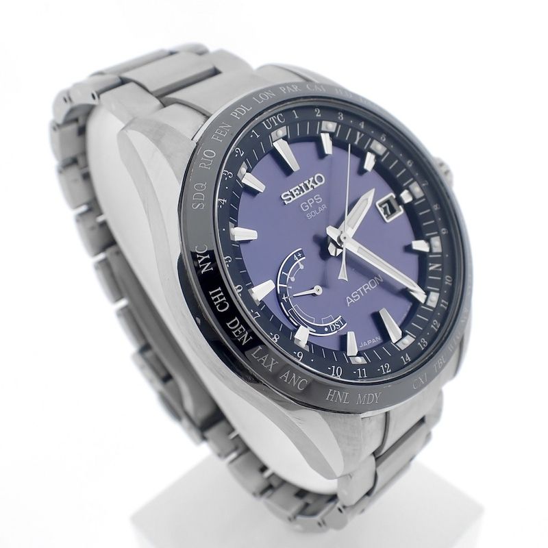 Image 3 of Seiko Astron GPS Solar; Titanium men's watch