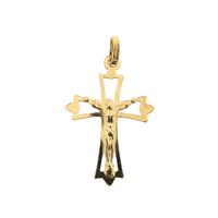 Gold pendant of a cross with corpus