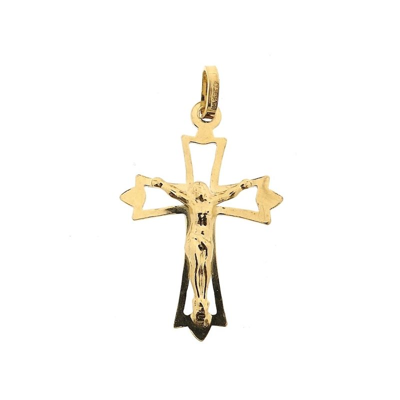 Image 1 of Gold pendant of a cross with corpus