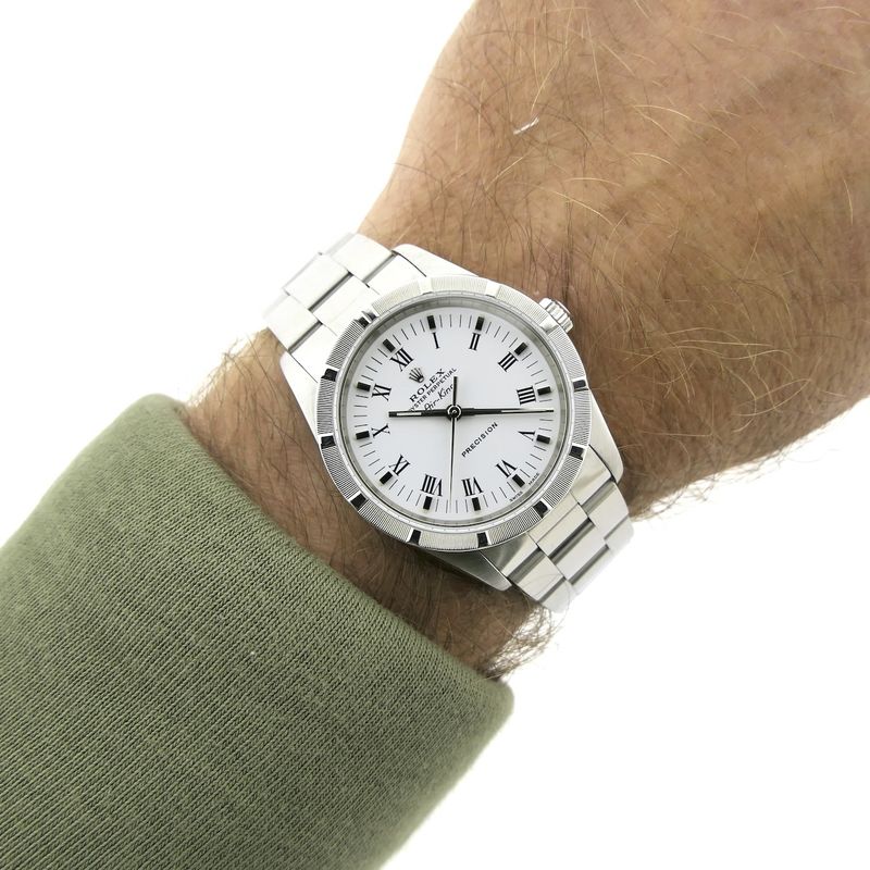 Image 15 of Rolex Airking 34mm 14010M; Automatic watch
